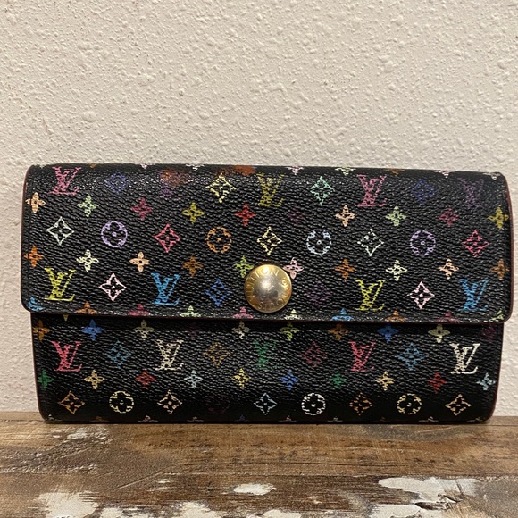 Louis Vuitton Handbags - Louis Vuitton Black Murakami Multicolor Monogram Sarah Wallet